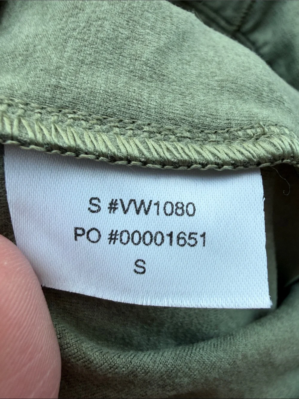 Vuori small olive green longline sports bra and leggings